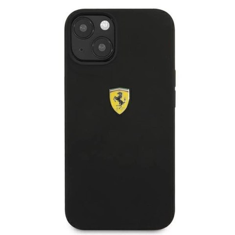 Etui na telefon Ferrari iPhone 13 6,1" czarny/black hardcase Silicone