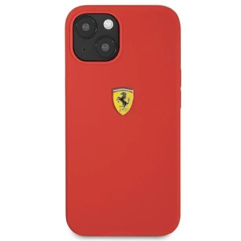 Etui na telefon Ferrari iPhone 13 6,1" czerwony/red hardcase Silicone