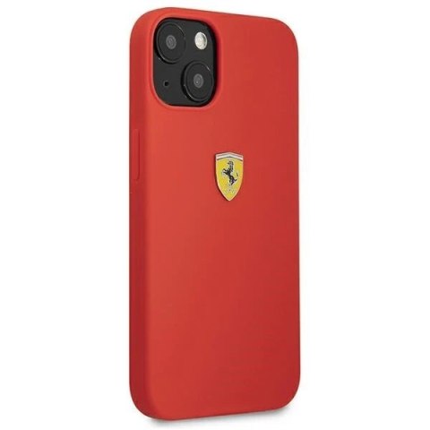 Etui na telefon Ferrari iPhone 13 6,1" czerwony/red hardcase Silicone