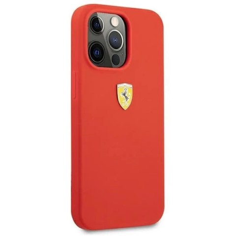 Etui na telefon Ferrari iPhone 13 Pro / 13 6,1" czerwony/red hardcase Silicone