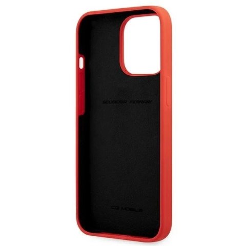 Etui na telefon Ferrari iPhone 13 Pro / 13 6,1" czerwony/red hardcase Silicone