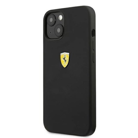 Etui na telefon Ferrari iPhone 13 mini 5,4" czarny/black hardcase Silicone