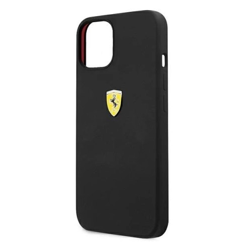 Etui na telefon Ferrari iPhone 13 mini 5,4" czarny/black hardcase Silicone