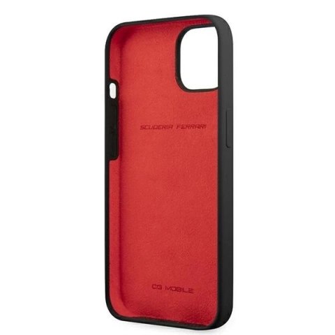 Etui na telefon Ferrari iPhone 13 mini 5,4" czarny/black hardcase Silicone