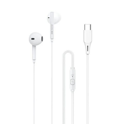 AWEI słuchawki stereo PC-1T USB-C biały/white