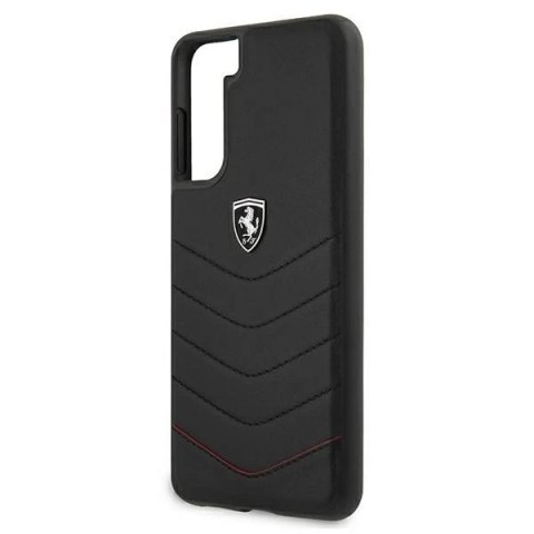 Etui na telefon Ferrari Hardcase do Samsung Galaxy S21 Plus czarny/black hardcase Off Track Quilted