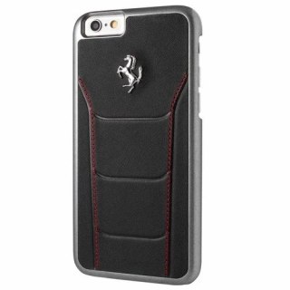Etui na telefon Ferrari Hardcase iPhone 6/6S black/red stiching