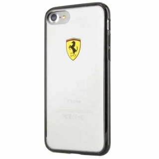 Etui na telefon Ferrari Hardcase iPhone 7/8/SE 2020 / SE 2022 black/transparent Racing Shield