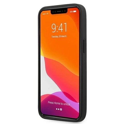 Etui na telefon Ferrari iPhone 13 6,1" czerwony/red hardcase On Track Carbon Stripe