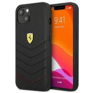 Etui na telefon Ferrari iPhone 13 mini 5,4" czarny/black hardcase Off Track Quilted