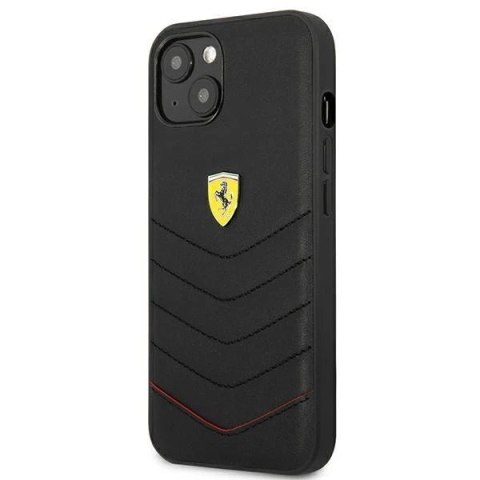 Etui na telefon Ferrari iPhone 13 mini 5,4" czarny/black hardcase Off Track Quilted