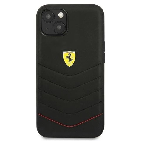 Etui na telefon Ferrari iPhone 13 mini 5,4" czarny/black hardcase Off Track Quilted