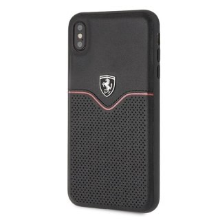 Etui na telefon Ferrari iPhone Xs Max black/czarny Off Track Victory