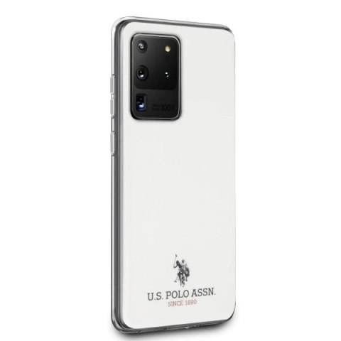 Etui na telefon US Polo Shiny do Samsung Galaxy S20 Ultra biały/white