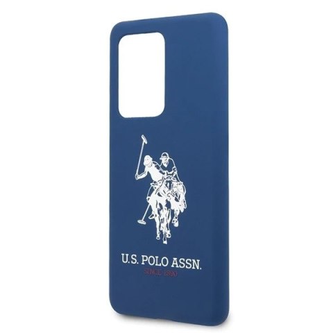Etui na telefon US Polo Silicone Collection do Samsung Galaxy S20 Ultra granatowy/navy