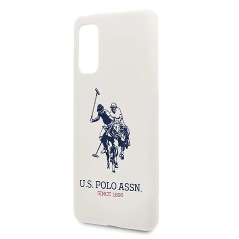 Etui na telefon US Polo Silicone Collection do Samsung Galaxy S20 biały/white