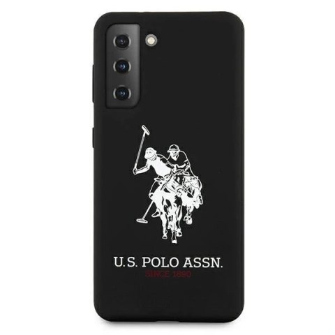 Etui na telefon US Polo Silicone Logo do Samsung Galaxy S21 Plus czarny/black