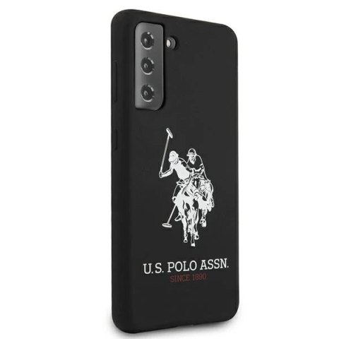 Etui na telefon US Polo Silicone Logo do Samsung Galaxy S21 czarny/black