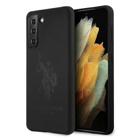 Etui na telefon US Polo Silicone On Tone do Samsung Galaxy S21 czarny/black