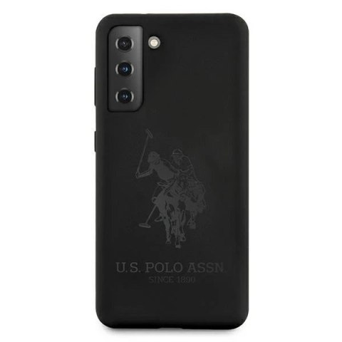 Etui na telefon US Polo Silicone On Tone do Samsung Galaxy S21 czarny/black