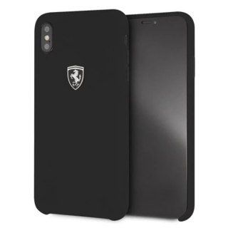 Ferrari Hardcase iPhone Xs Max czarny/black Silicone Off track