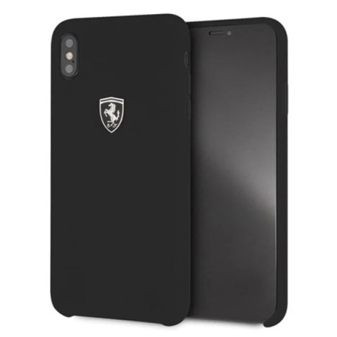 Ferrari Hardcase iPhone Xs Max czarny/black Silicone Off track