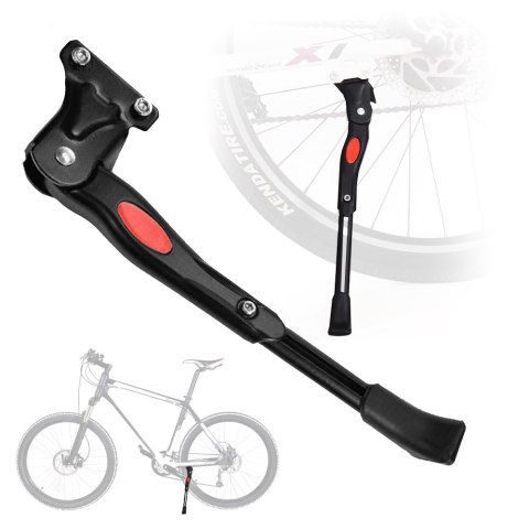 Stopka rowerowa Metalowy nóżka podpórka do roweru stojak rowerowy podpórka z regulacją długości do tylnej ramy Czarna