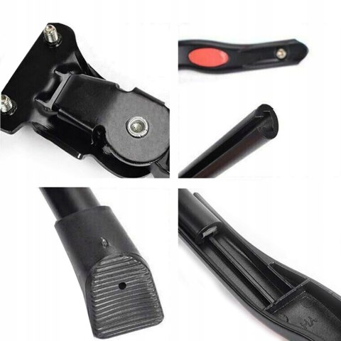 Stopka rowerowa Metalowy nóżka podpórka do roweru stojak rowerowy podpórka z regulacją długości do tylnej ramy Czarna