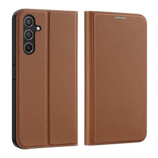 Dux Ducis Skin X2 etui do Samsung Galaxy A54 5G pokrowiec z klapką portfel podstawka brązowe