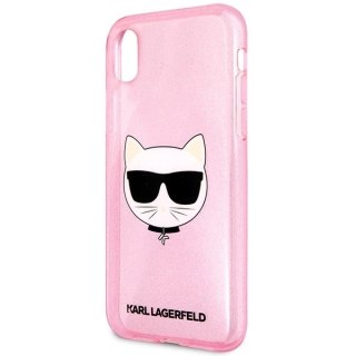 Etui Karl Lagerfeld KLHCI61CHTUGLP do iPhone Xr 6,1" hardcase Glitter Choupette
