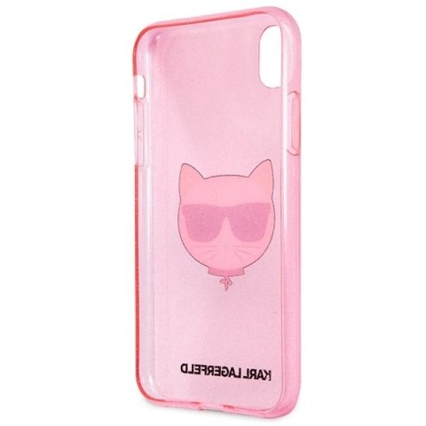 Etui Karl Lagerfeld KLHCI61CHTUGLP do iPhone Xr 6,1" hardcase Glitter Choupette
