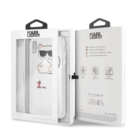 Etui Karl Lagerfeld KLHCI65CFA do iPhone Xs Max hardcase Choupette Fun
