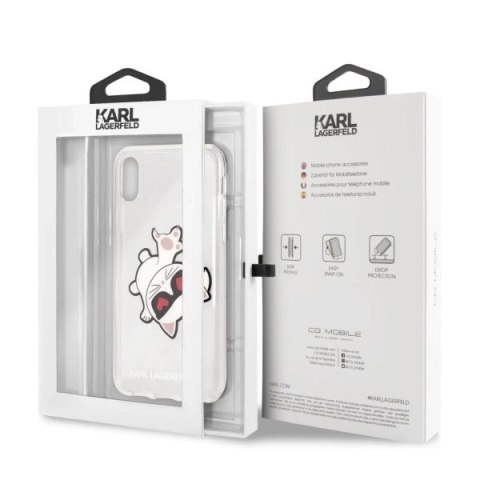 Etui Karl Lagerfeld KLHCI65CFHE do iPhone Xs Max hardcase Choupette Fun