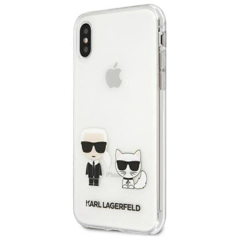 Etui Karl Lagerfeld KLHCI65CKTR do iPhone Xs Max hardcase Karl & Choupette