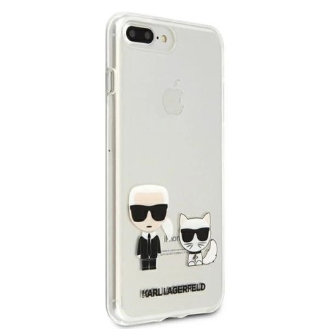 Etui Karl Lagerfeld KLHCI8LCKTR do iPhone 7/8 Plus hardcase Transparent Karl & Choupette