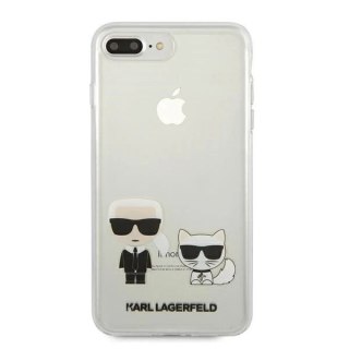 Etui Karl Lagerfeld KLHCI8LCKTR do iPhone 7/8 Plus hardcase Transparent Karl & Choupette