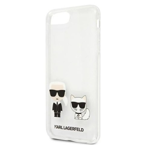 Etui Karl Lagerfeld KLHCI8LCKTR do iPhone 7/8 Plus hardcase Transparent Karl & Choupette