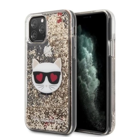 Etui Karl Lagerfeld KLHCN58LCGLGO do iPhone 11 Pro hardcase Glitter Choupette
