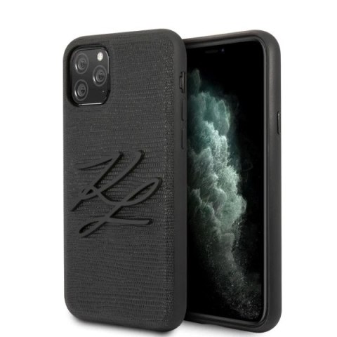 Etui Karl Lagerfeld KLHCN58TJKBK do iPhone 11 Pro hardcase czarny/black Lizard