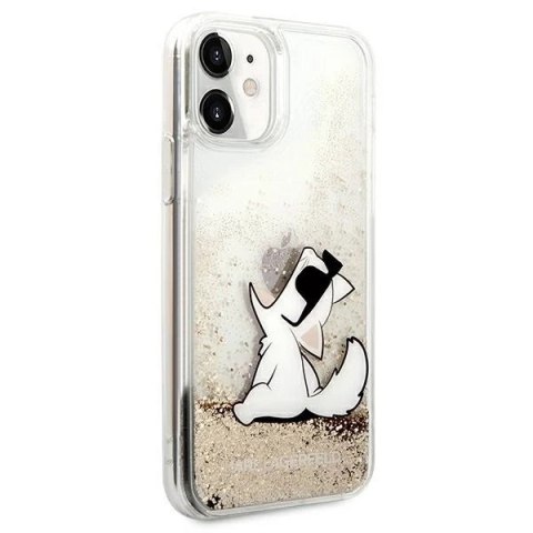 Etui Karl Lagerfeld KLHCN61GCFD do iPhone 11 6,1" hardcase Liquid Glitter Choupette Fun