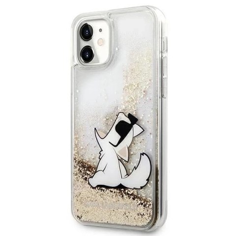 Etui Karl Lagerfeld KLHCN61GCFD do iPhone 11 6,1" hardcase Liquid Glitter Choupette Fun