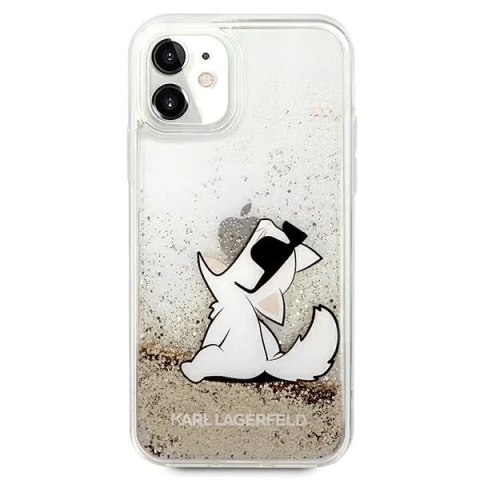 Etui Karl Lagerfeld KLHCN61GCFD do iPhone 11 6,1" hardcase Liquid Glitter Choupette Fun