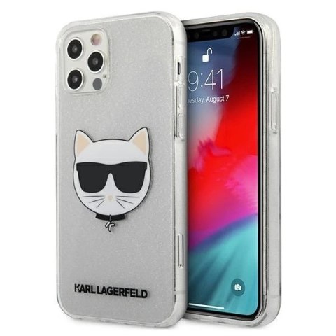 Etui Karl Lagerfeld KLHCP12MCHTUGLS do iPhone 12/12 Pro 6,1" hardcase Glitter Choupette