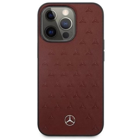 Etui Mercedes MEHCP13XPSQRE do Apple iPhone 13 Pro Max 6,7" hardcase Leather Stars Pattern