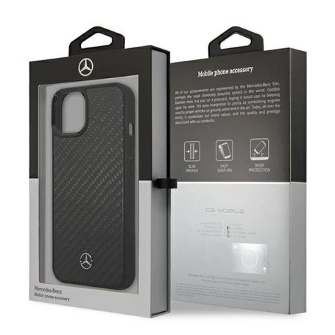Etui Mercedes MEHCP13SRCABK do iPhone 13 mini 5,4" carbon hardcase Dynamic Line