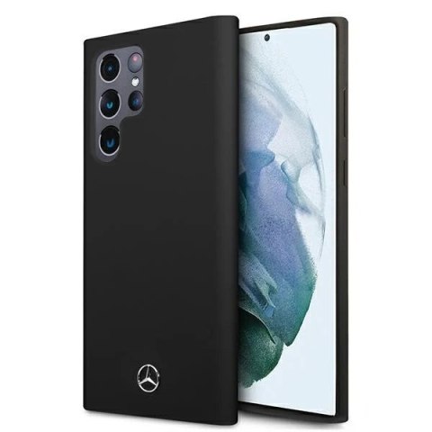 Etui Mercedes MEHCS22LSILBK do Samsung Galaxy S22 Ultra S908 hardcase Silicone