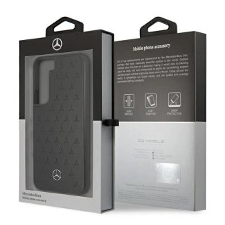 Etui Mercedes MEHCS22SPSQBK do Samsung Galaxy S22 S901 hardcase Leather Stars Pattern