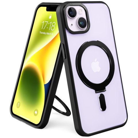 Etui pancerne Alogy Stand Ring Case obudowa ochronna na telefon do MagSafe do Apple iPhone 14 Plus Czarne