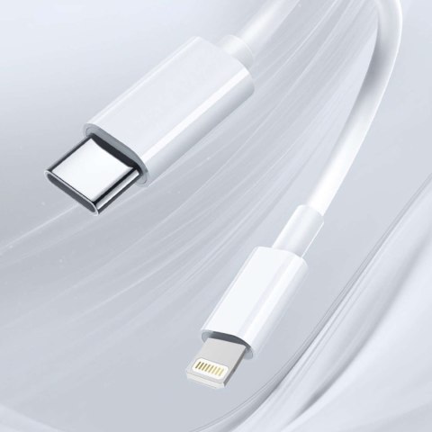 Kabel 100cm USB-C do Lightning PowerDelivery do Apple iPhone USB Data Charging Cable PD 20W Biały