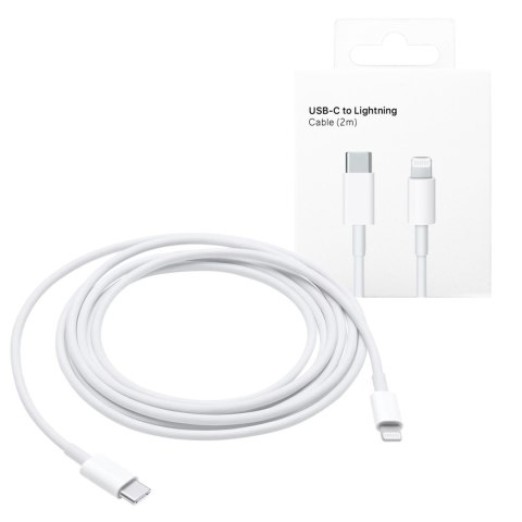 Kabel USB-C do Lightning do Apple iPhone iPad iPod 20W 2m BOX Biały